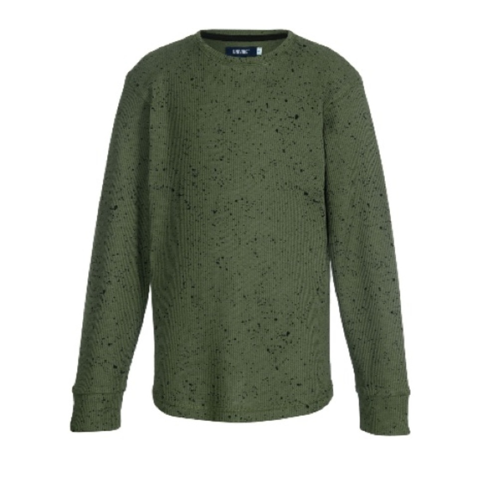 UNIVIBE Big Boys Rogen Thermal T-shirt green shirt - Picture 3 of 5